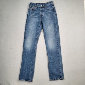 Levi's Blue 501 Straight Leg Jeans (big E)